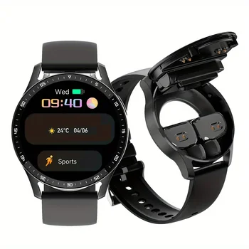 Smart watch built-in waterproof headphones HD sound quality headphones for listening to music