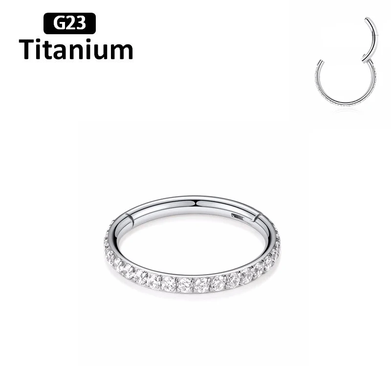 pioroe ASTM F136 Titanium Segment Ring 16G 9