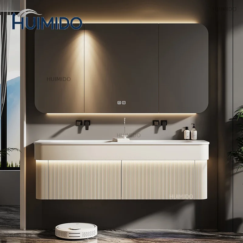 Light Luxury Mirror Bathroom Cabinet Italian Decorations Minimalist Cupboard Gadgets Display Partitions Archivadores Furniture