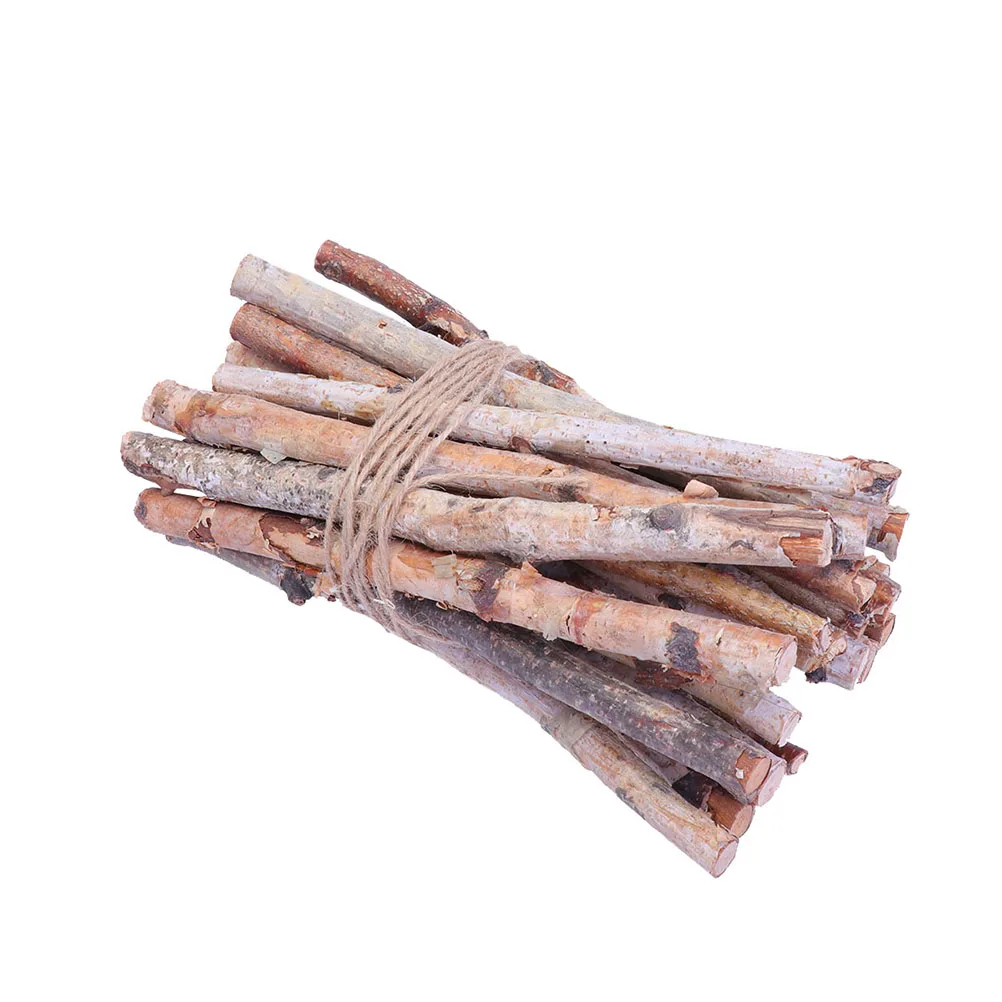 

22 Pcs Birch Sticks Dry Branches Wood Photo Props Craft Material Decor Wreaths Centerpiece Rustic Event Gift