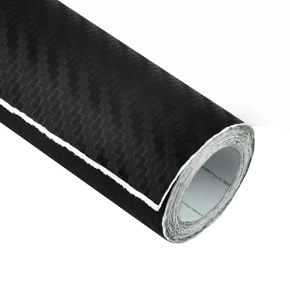 3D Car Film Sticker Vinyl Wrap 50x200cm Carbon Fiber Decals Matt Black Assembly Newest Part Replacement Replaces