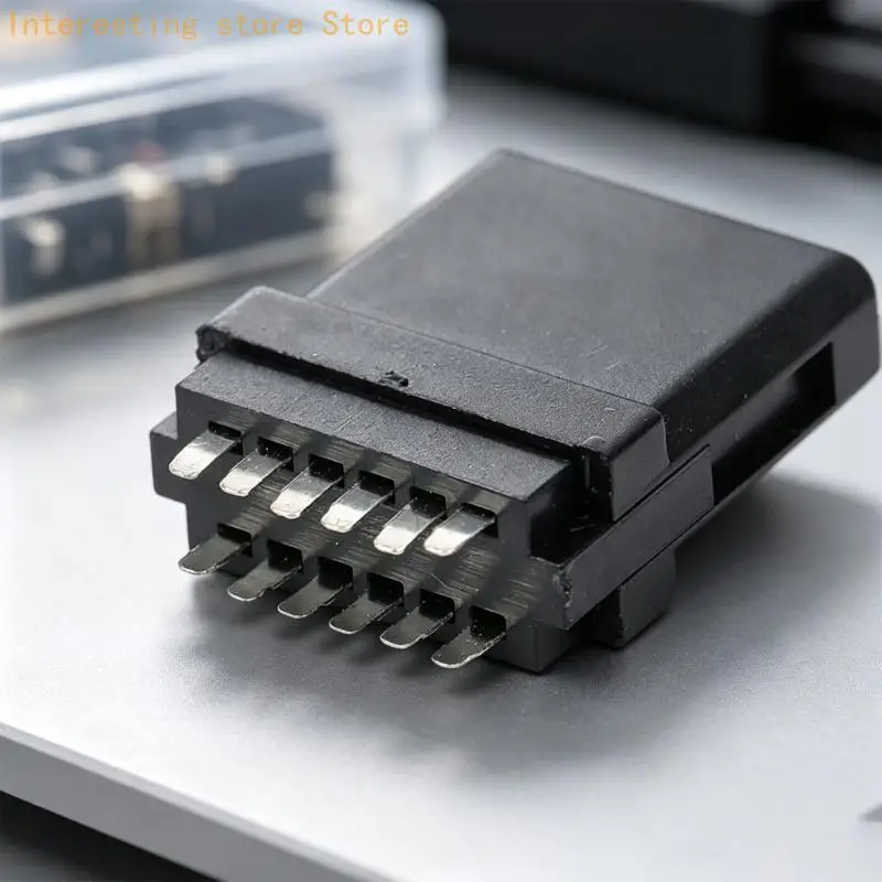 ABS Controller Connection End Part for N64 Systems, Molded Replacement Piece with Metal Contacts for Repair Table Use and Stock