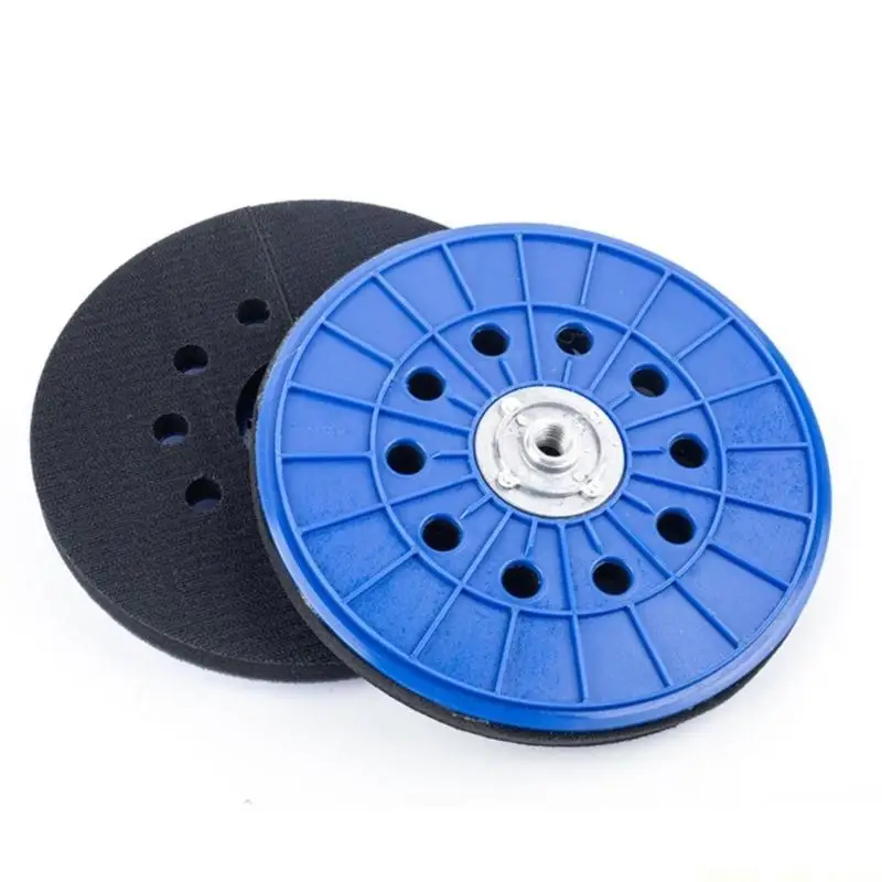 

A2BE 215mm Wall Polishing Backing Plate 10 Hole Backup Pad With 14mm Thread Sanding Pad For Drywall Sander Hook