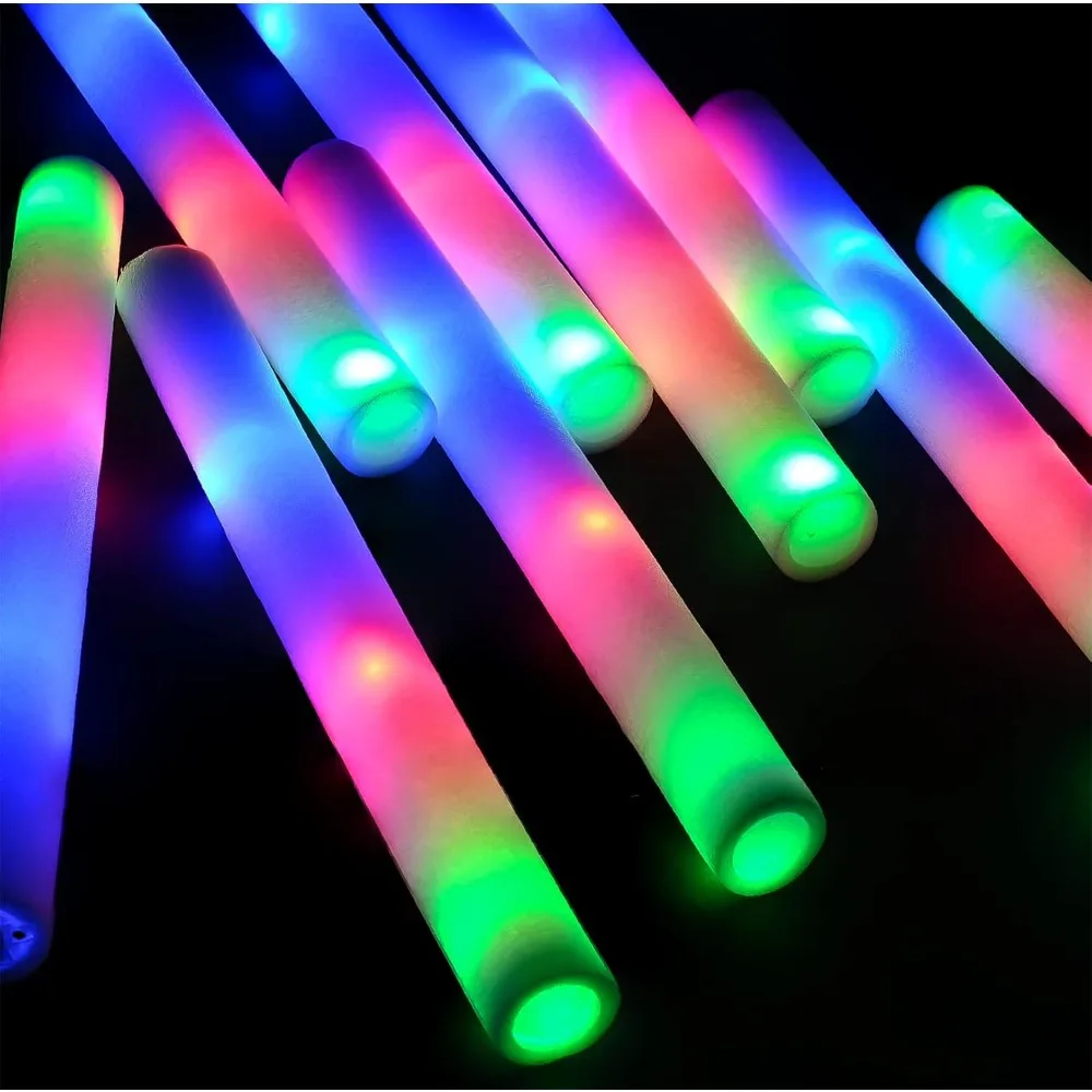 

150 Pcs Glow Sticks Bulk-LED Foam Sticks Glow in The Dark Party Supplies,Foam Glow Sticks for Party,Raves,Halloween Christmas