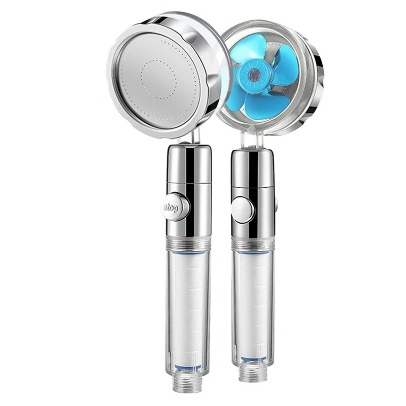 Supercharged Shower Head Shower Head High Pressure Shower Set Super Turbo Shower With 3 Spray Modes