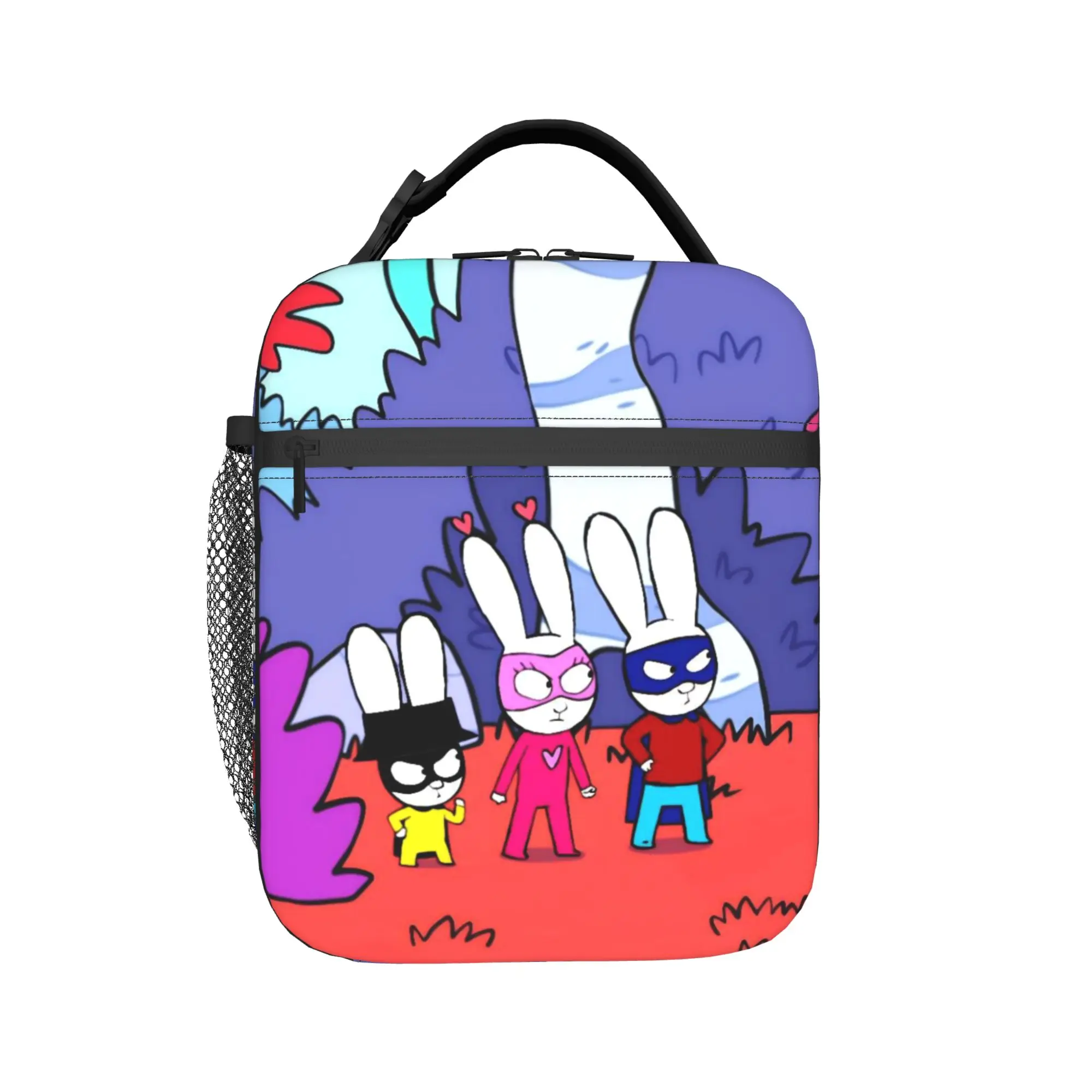 Simons Super Rabbit Insulated Lunch Bags High Capacity Bunny  Meal Container Thermal Bag Tote Lunch Box Food Storage Bags