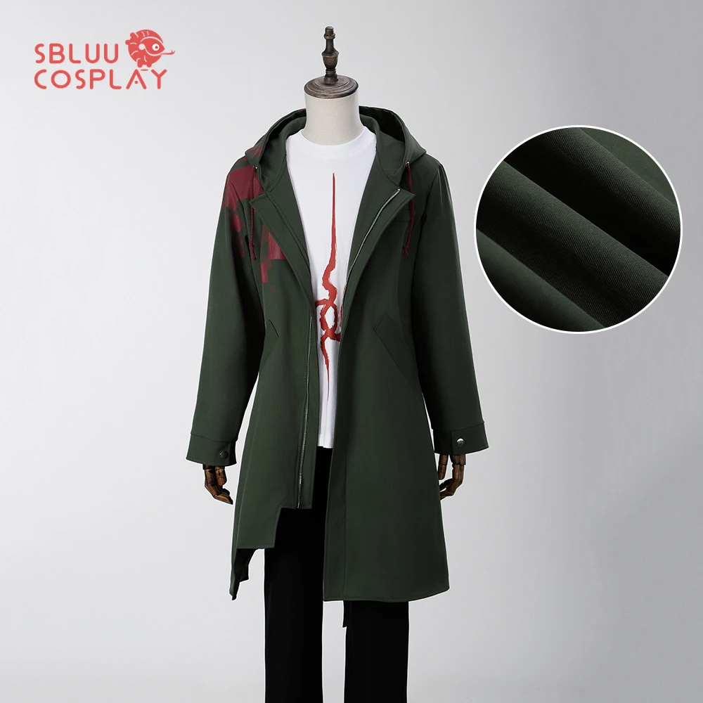 

SBluuCosplay Komaeda Nagito Cosplay Costume R Quality Long Jacket Cloak Windbreaker T-shirt Halloween Party Outfit