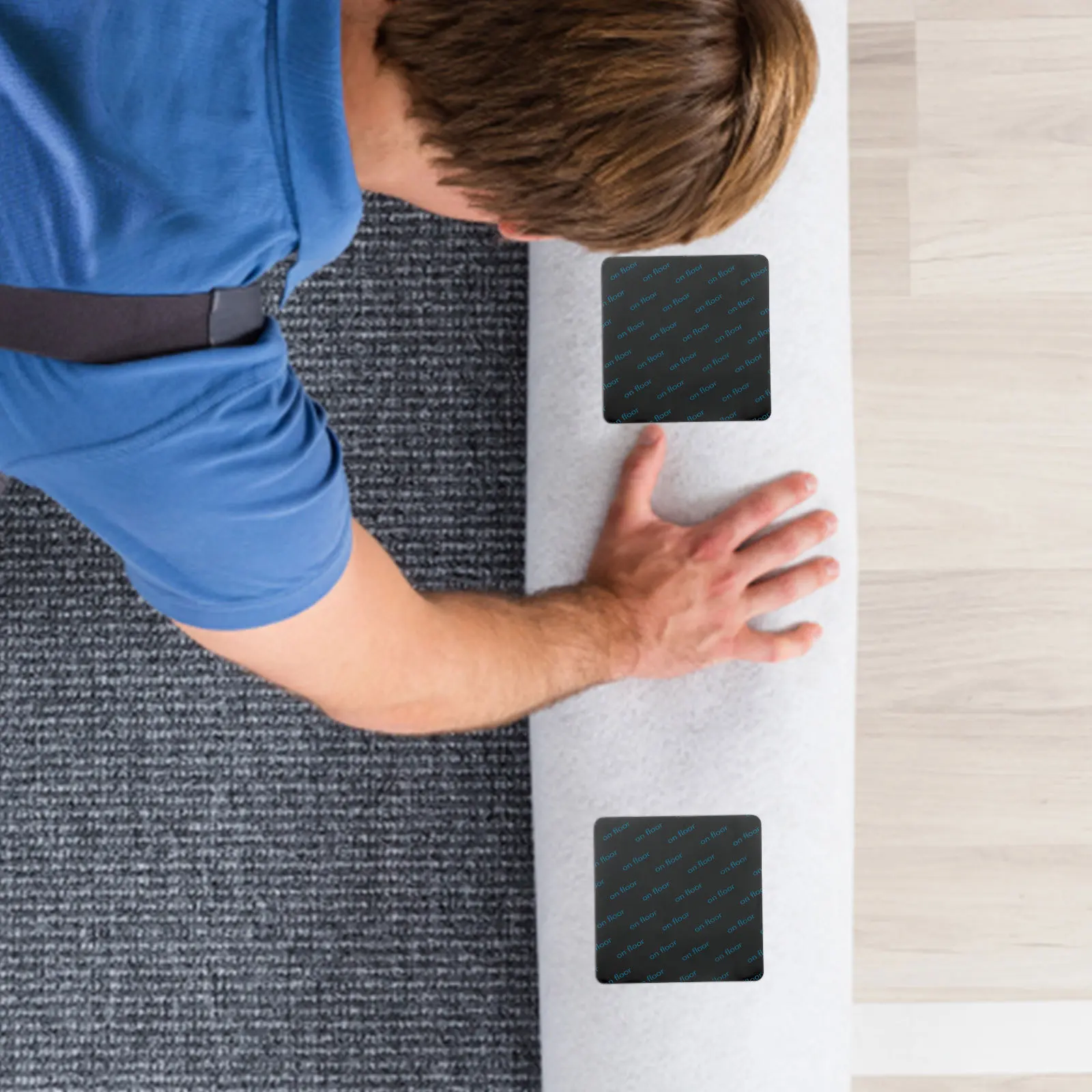 10pcs Anti-Slip Tape For Rugs Non Slip Pad Sticker Gripper Carpet Tape Keep Rugs In Place On Hardwood Tile Laminate Floors