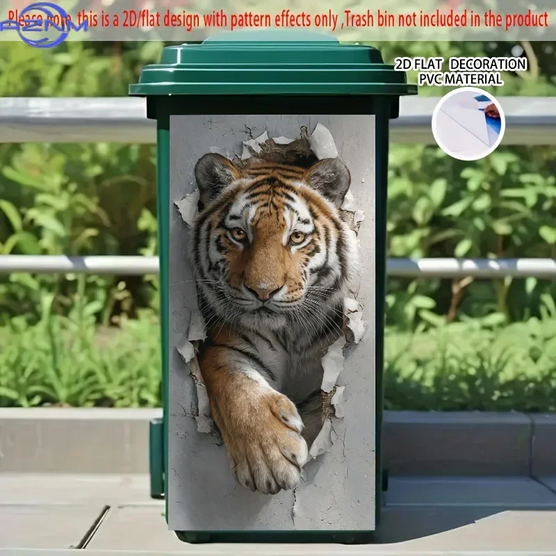 DIY Household Dustbin Transformation 2D Print Decal Stand‑out Graphic Ornament
