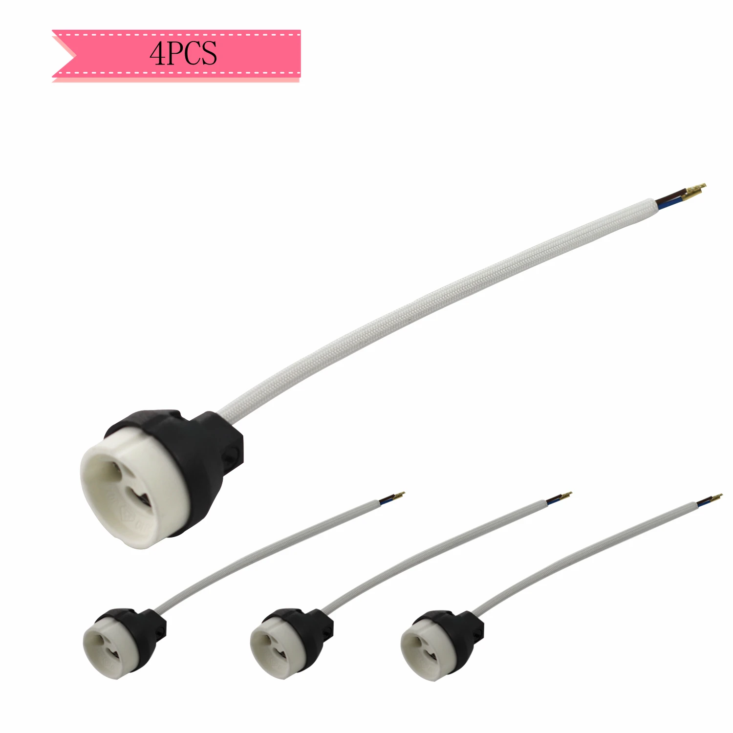 Socket Connector Adapter New GU10 Ceramic LED/CFL/Halogen Lamp Holder 18CM