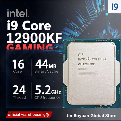 Intel Core i9 12900KF I9-12900KF New CPU processor LGA 1700 , but without cooler