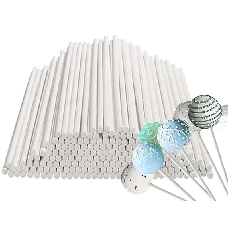 100 teile/satz Lutscher Sticks für Lutscher Kuchen Pop Sticks Zubehör Süßigkeiten Machen Werkzeuge Desserts Kuchen Pop Ständer Halter TMZ