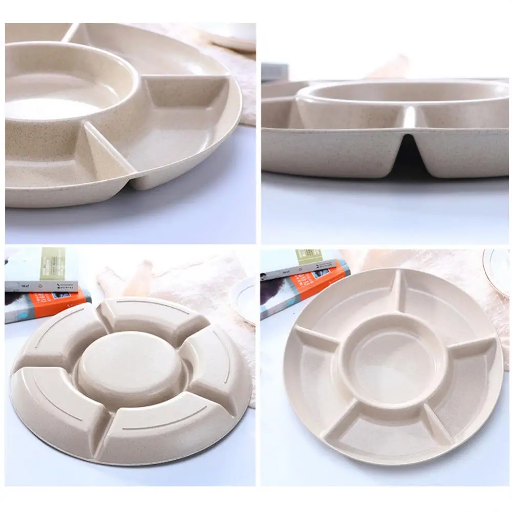 Food Storage Tray Candy Tray Nut Snack Fruit Tray Round Divider Tray Appetizer Serving Platter For Party Table Storage Tray