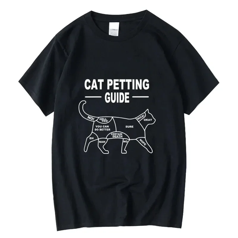 Men's T-shirt 100% cotton casual funny cool cat Print loose o-neck cool cat t shirt for men short sleeve t-shirt male tees