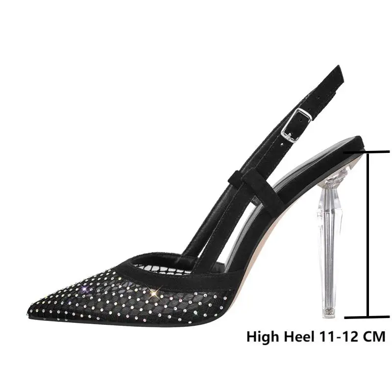 Onlymaker Women Thin High Sandals Classic Fashion Party Dress Female Metal Heels Summer Sandals