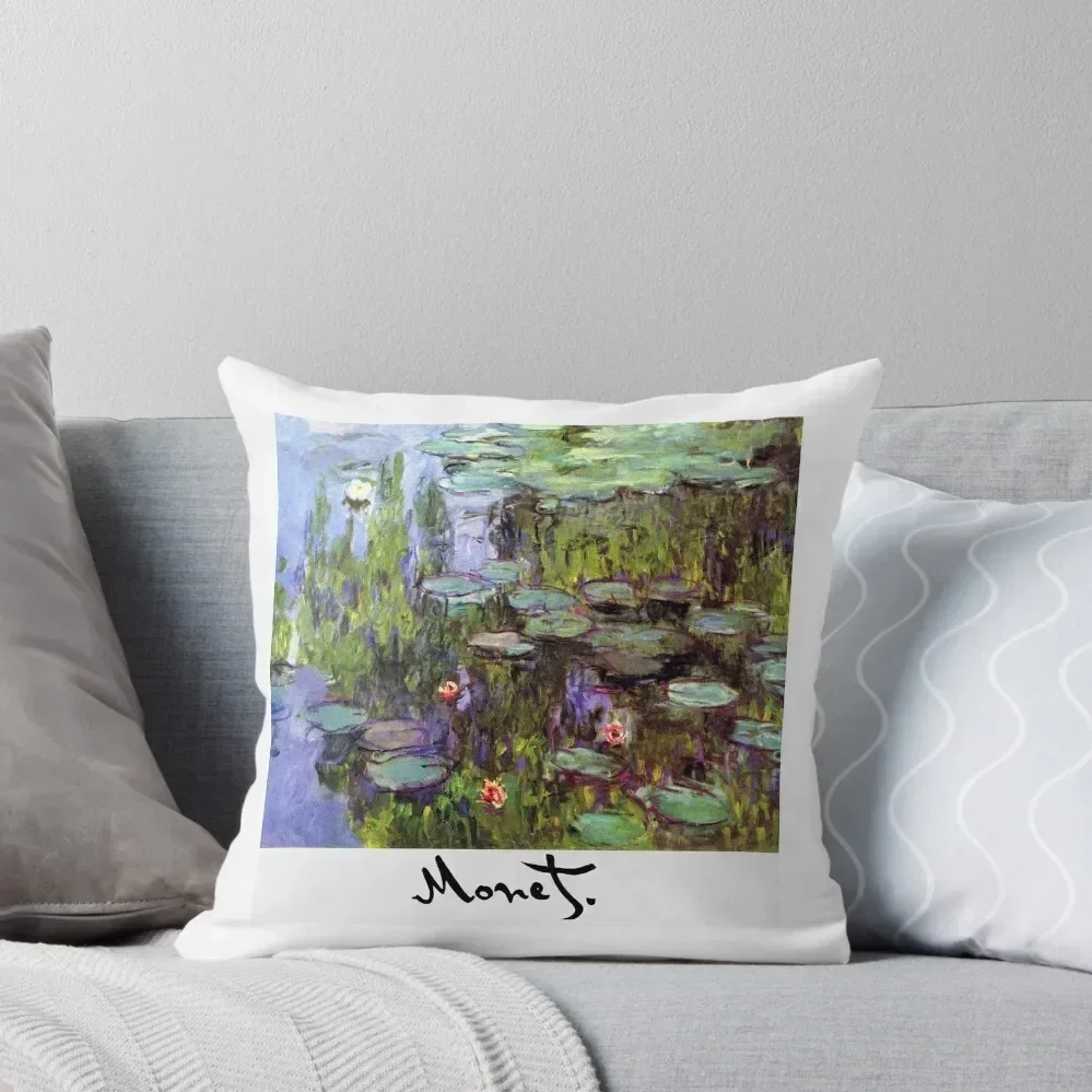

Monet - Waterlilies (Nympheas) Throw Pillow home decor items Decorative Cushion Cover Decorative pillow case pillow