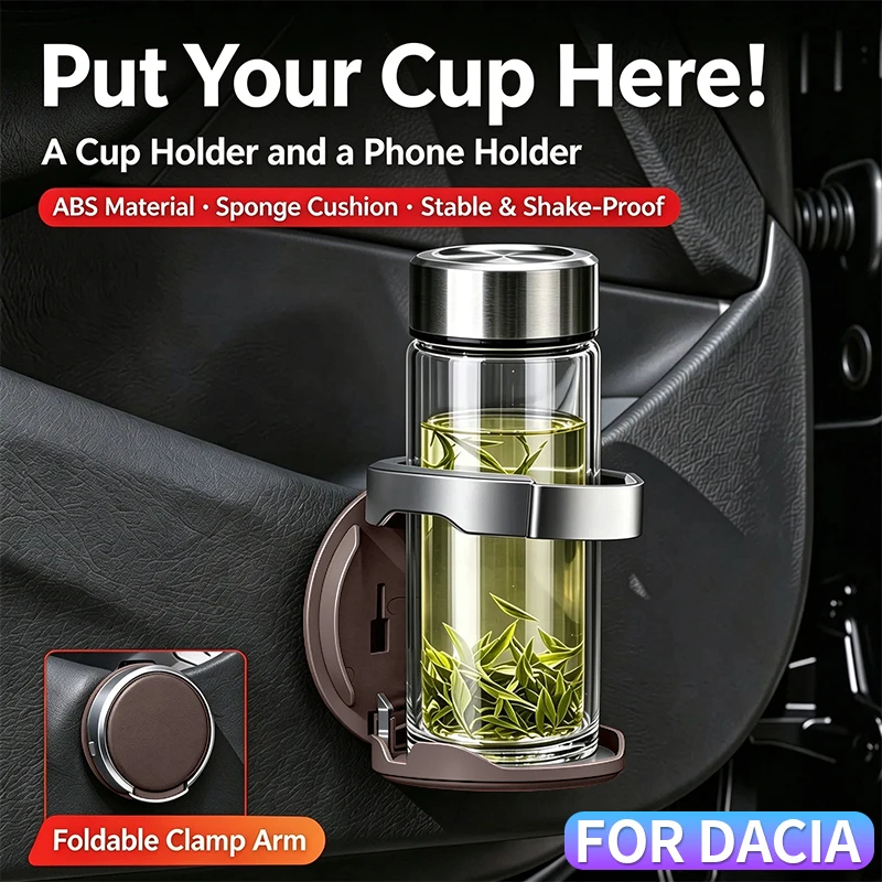 Car Multifunctional Door Cup Holder Suitable For Dacia Logan Duster Sandero Jogger Lodgy Dokker Dokker Van Spring Bigster