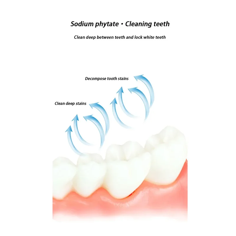 SP-6 denti sbiancanti rimuovi macchie di placca dentifricio probiotico sbiancante per denti igiene orale pulisci alito fresco Denta 120g