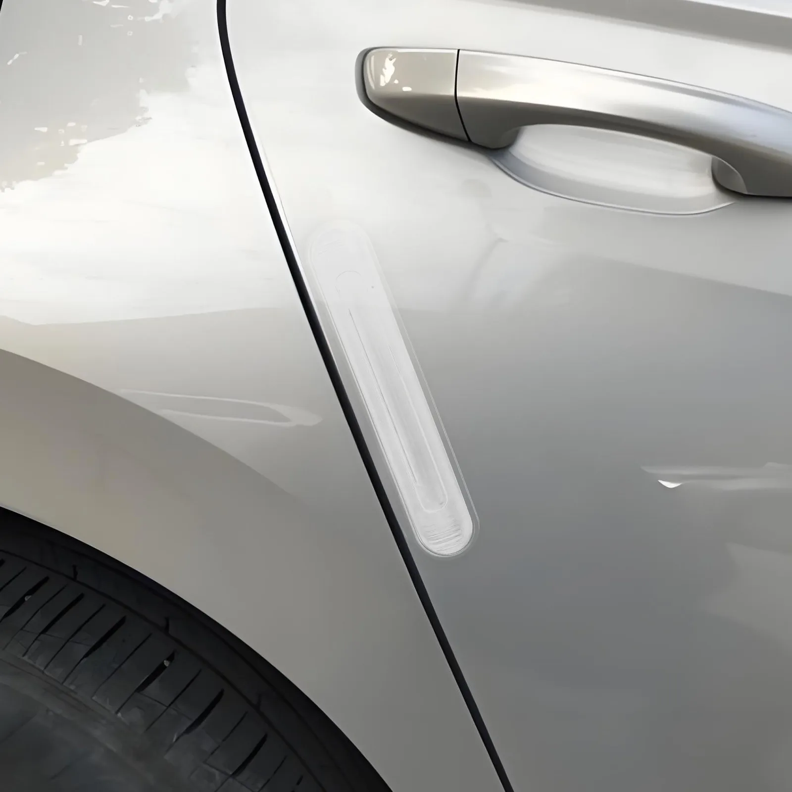 

4Pcs Transparent Silicone Door Edge Guards Car Door Protector Bumper Guard for Auto Vehicle Truck Cabinet Wall Kitchen Furniture