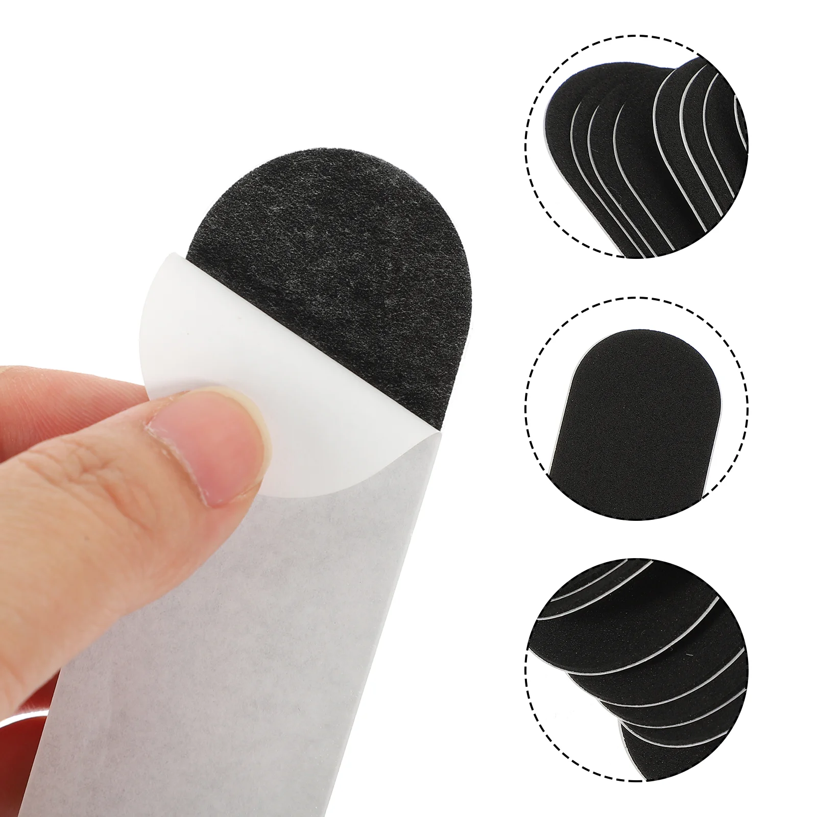 10-delige stickers vinger skateboard beschermend voor griptape mini antislip zwart