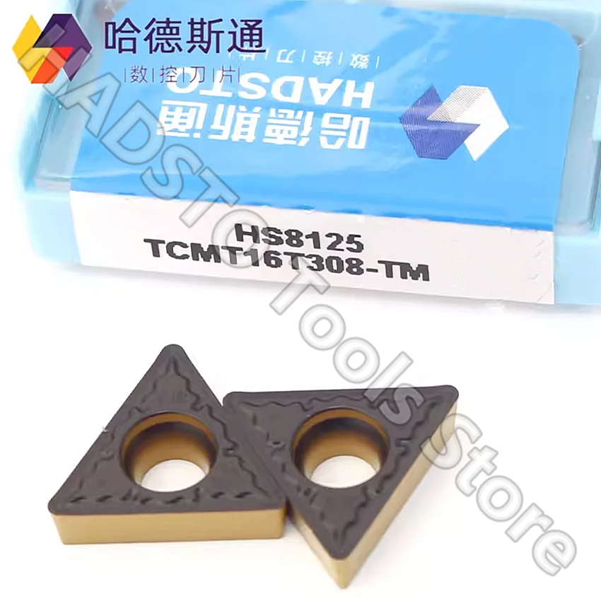 

10pcs TCMT16T308-TM HS8125 TCMT16T308-TM TCMT16T308 TCMT32.52 HADSTO CNC carbide inserts Turning inserts For Steel P15P-30