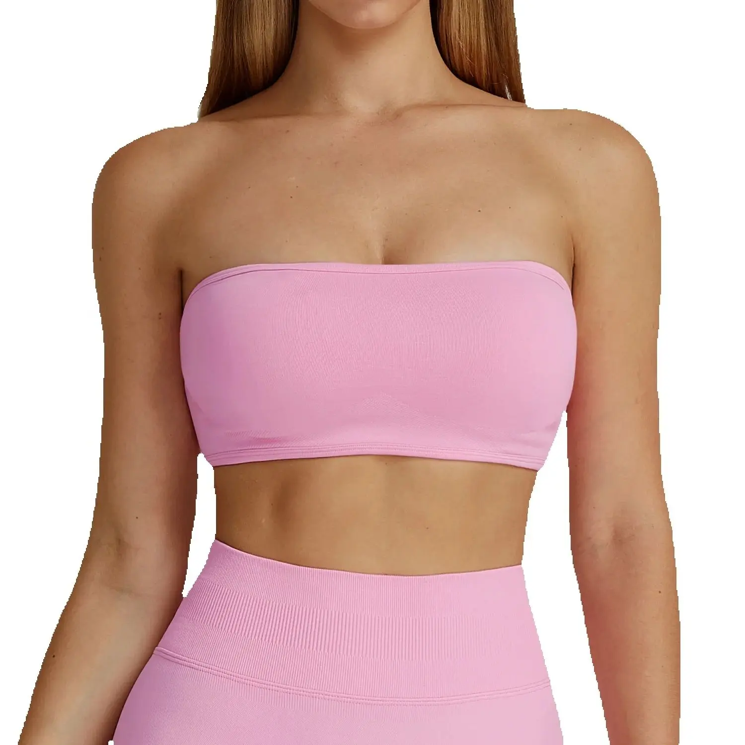 

Yoga Bra Sexy Shockproof Female Women Sports Underwear Strapless Intimate Fitness Bra Sports Bra Wrapped in Chest Fitness Tops