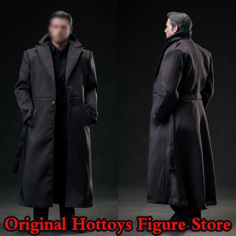 In Stock Kento K006 1/6 Scale Male Soldier Clothes Accessory Batman Black Coat Set For 12-inches Action Figure Doll Head