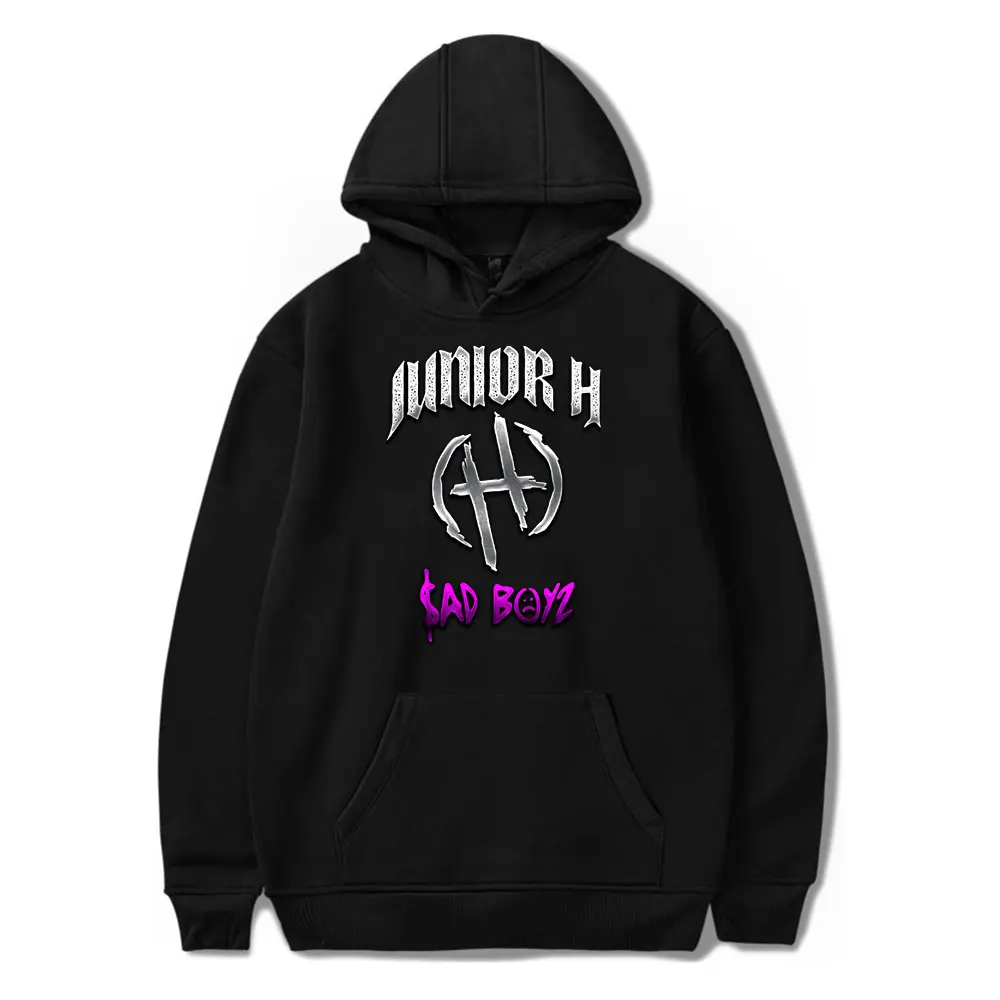 Sudaderas con capucha de manga larga para fanáticos de la música, sudaderas con estampado novely, sudadera unisex, Junior H