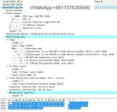 Nrf52832 USB Dongle Protocol Packet Analysis Low Power Bluetooth Ble4.2 5.0 with Shell