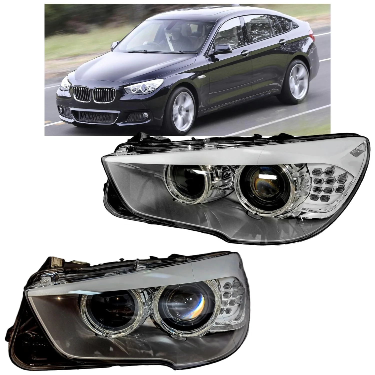 F07 GT 2010-2017 Xenon HID Headlight Assembly OEM Front Auto Lamp Parts