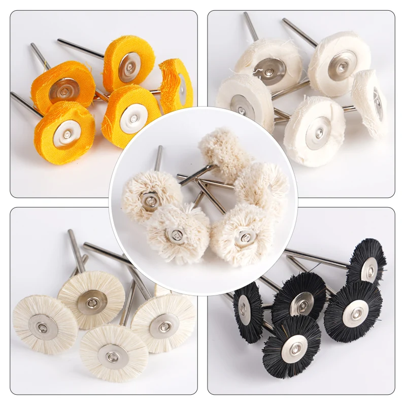 

5pcs Dental Polishing Wheel Wool Cotton Polishing Brushes Polishers for Rotary Tools Jewelry Buffing Felt For Low Speed