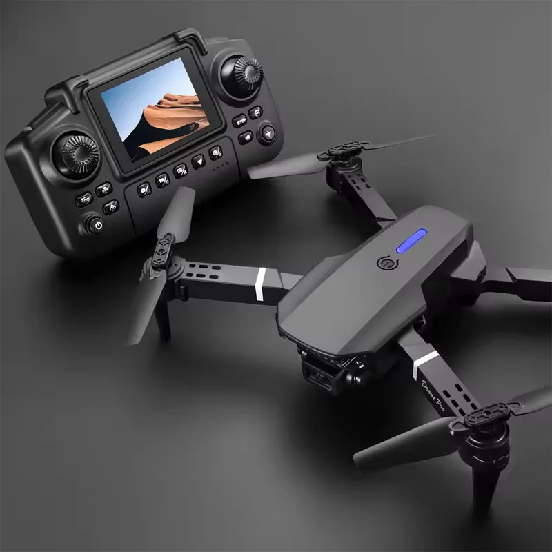 Newest E88 E99D Screen-controlled Lighting Mini Drone 4K 2 Camera Optical Flow Remote Control Aircraft Dji Mavic Air 2