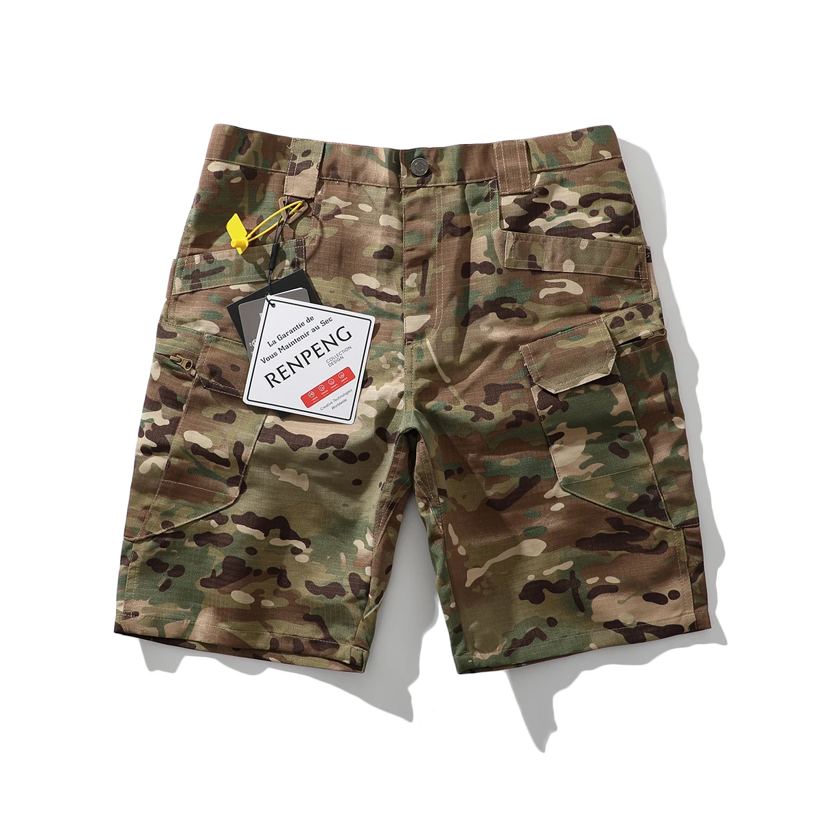 

American Sle Camouflage orts with Large kets Workwear Loose Fit Five-Quarter Length Casual Summer Faion Urban Youth ...