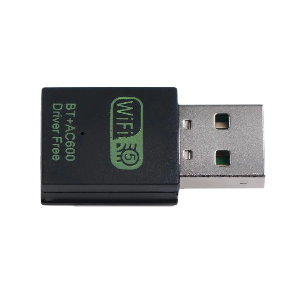 Wifi Network Adapter BT+AC600 WLAN Dongle Network Card 600M WLAN Dongle WiFi Receiver 2.4G&5G WiFi Receiver