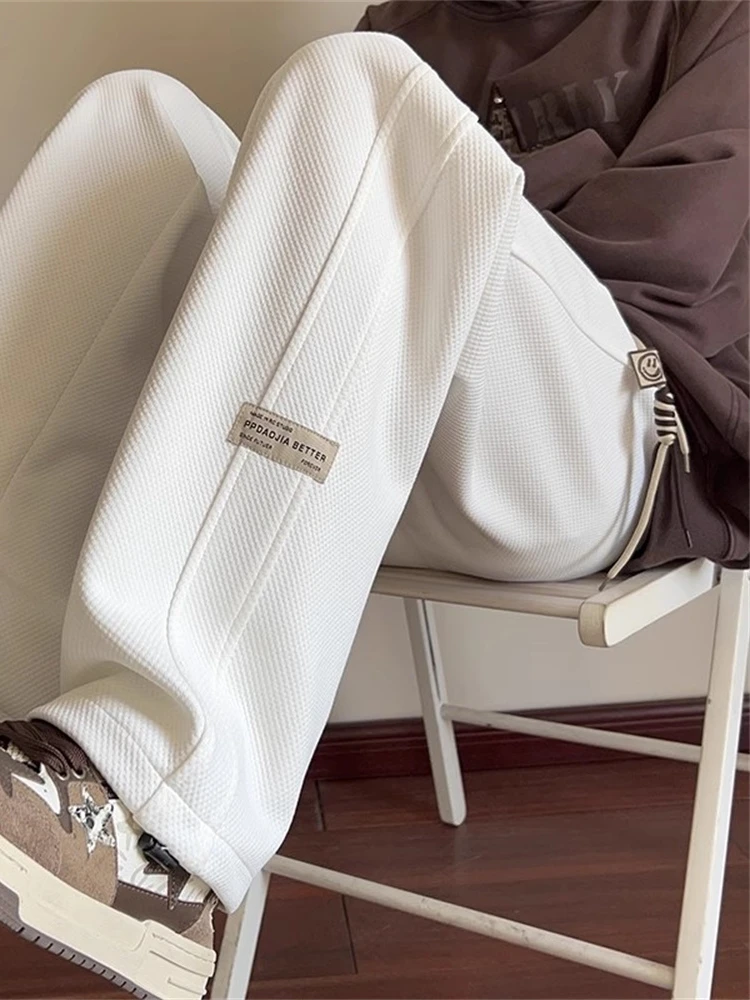 

Широкие брюки с серебряной меховой подкладкой, мужские осенне-зимние повседневные спортивные брюки с эластичной резинкой на талии