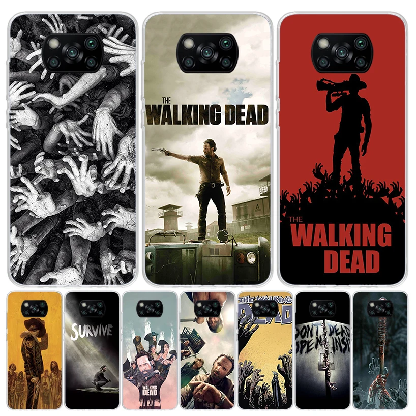Funda de teléfono para TV The Walking Deads para Xiaomi Redmi Note 10 9 9S 8 8T 7 5 Pro Mi 12T 11T 10T 9T 12 11 Lite A3 A2 Trend Fundas