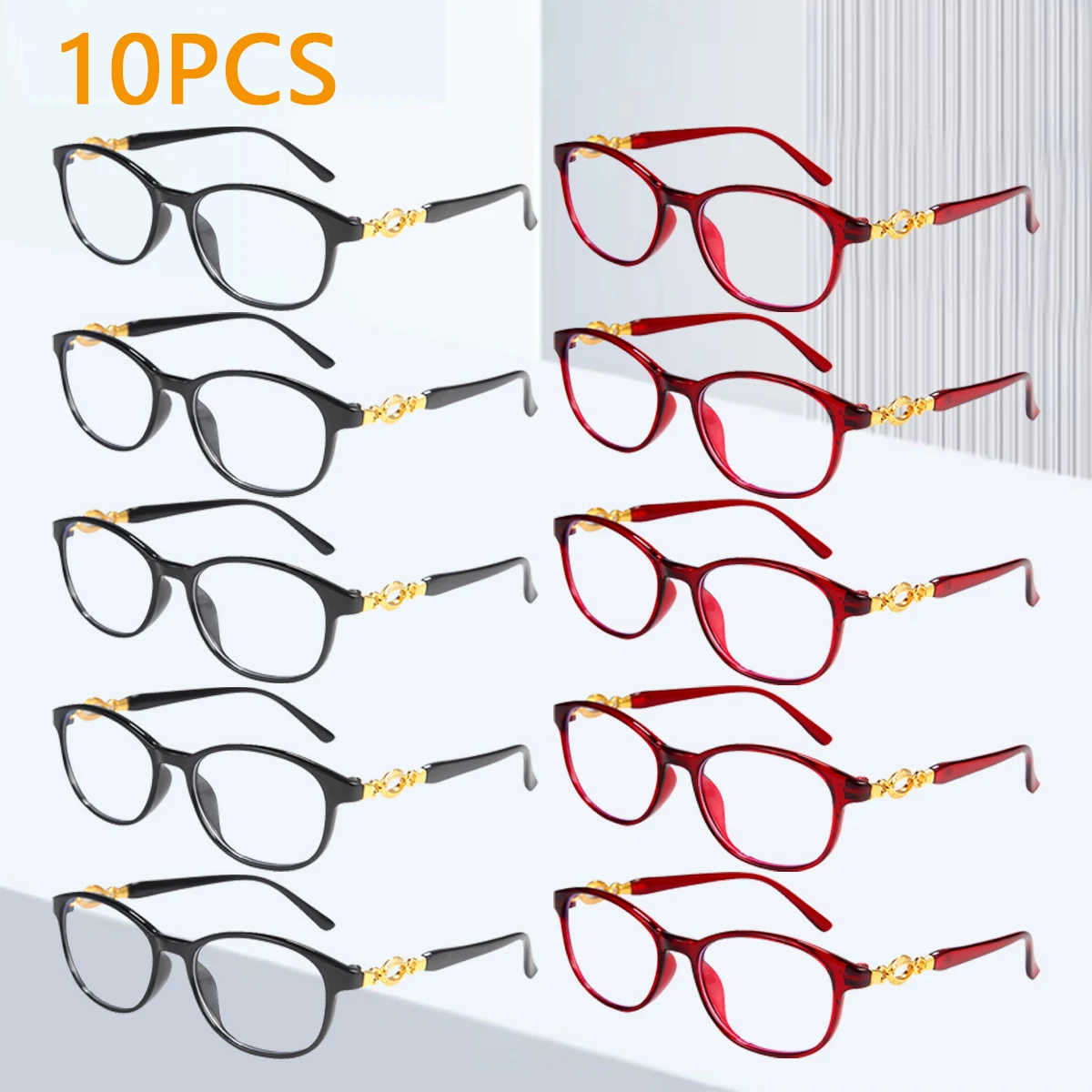 

10Pack Adaptive Focus Reading Glasses Blue Light Blocking Glasses / New Style Presbyopic Glasses L4
