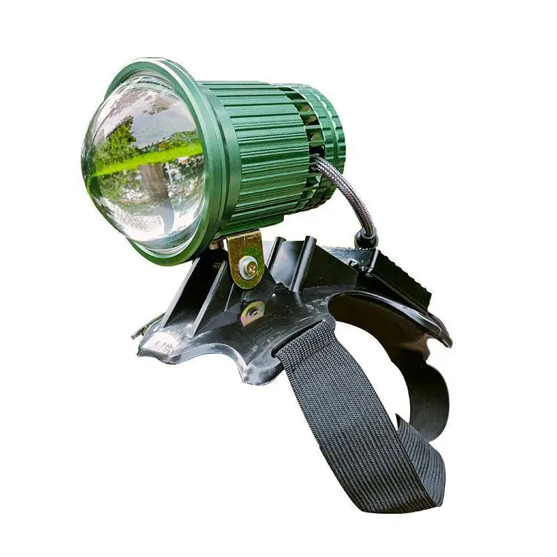 Super bright telescope head, focusing and head-mounted 12V external battery afterglow cannon outdoor headlight