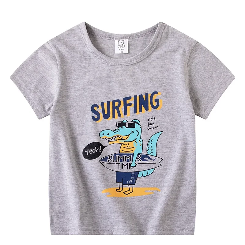

Toddler Kid Baby Boys Clothes Summer Cotton T Shirt Short Sleeve Infant Top Cartoon Tee Childrens Tshirt Ropa De Niño 5 A 6 Años