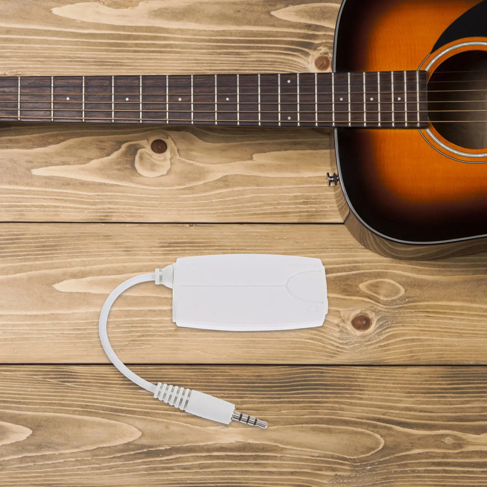 

1 шт. Универсальный адаптер-конвертер для электрогитары и бас-гитары, интерфейс 635 мм, совместим с приложениями для смартфонов и планшетов, мини-версия