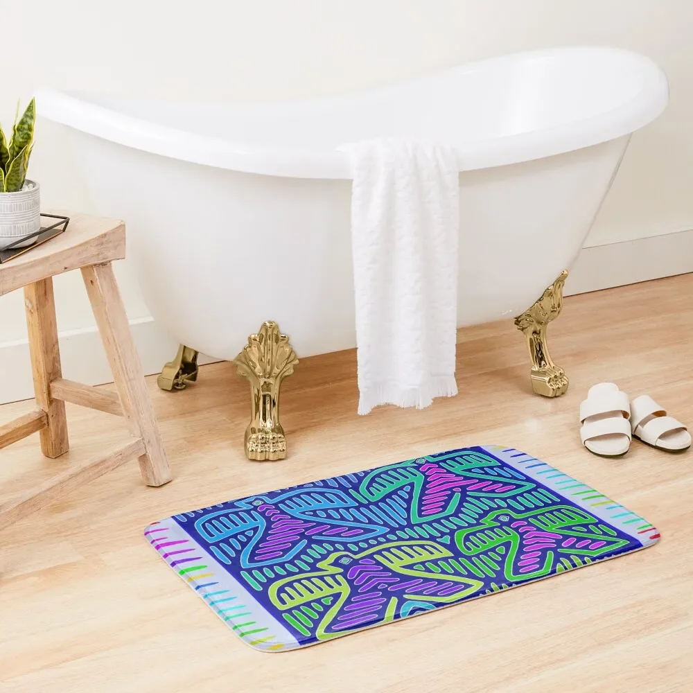 

Kuna Indian Pajaros Bath Mat Bathtub Carpet Sleeping Room Rugs Carpet In The Bathroom Mat