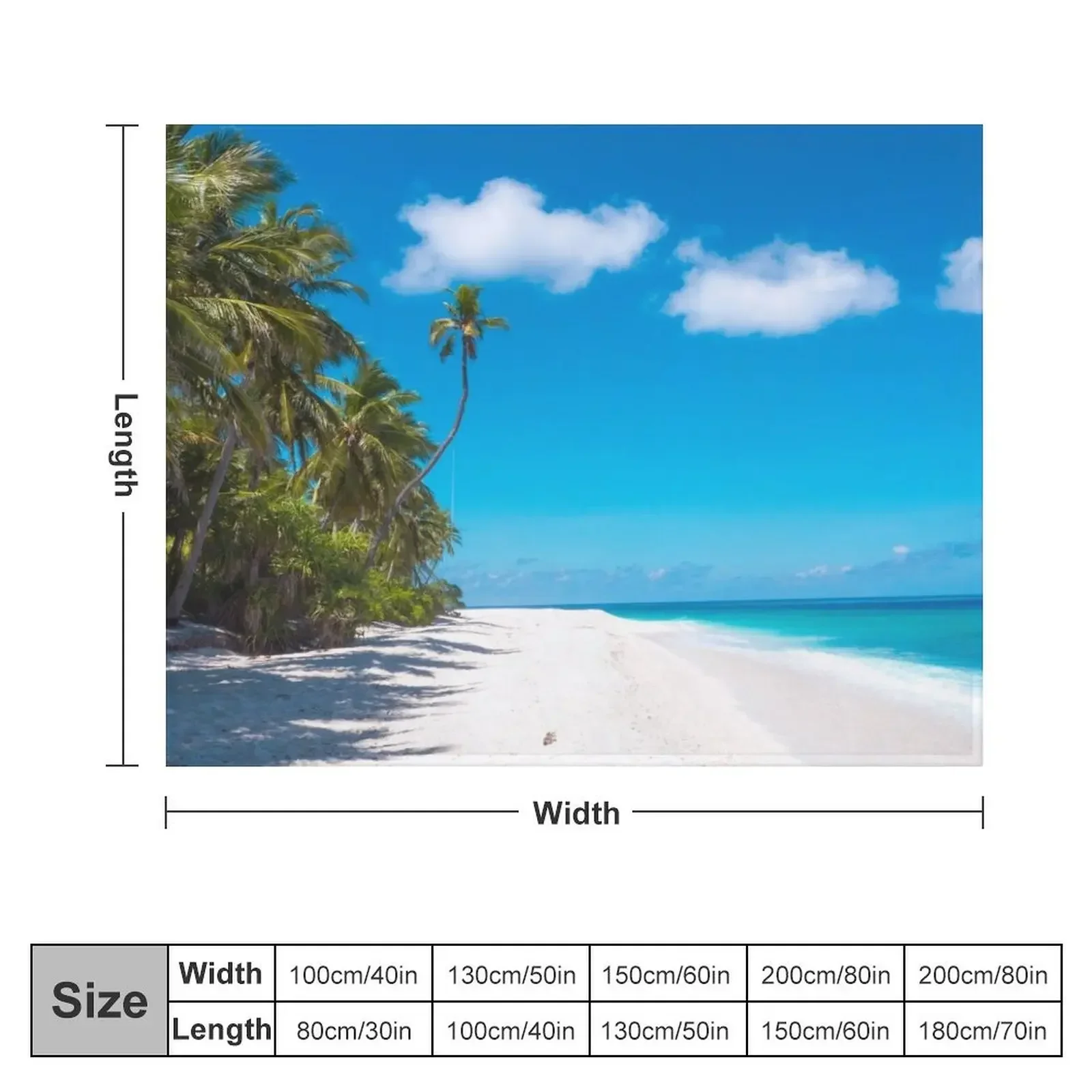 Maldives dreamy beach Throw Blanket Weighted Winter beds Beach wednesday Blankets