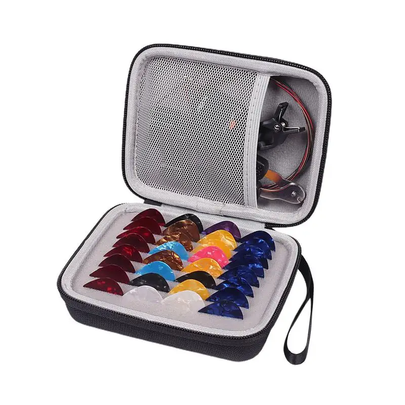 Guitar Pick Storage Case Waterproof Storage Case For Guitar Pick Dustproof Pick Pouches With Soft Lining For Bass Portable Pick