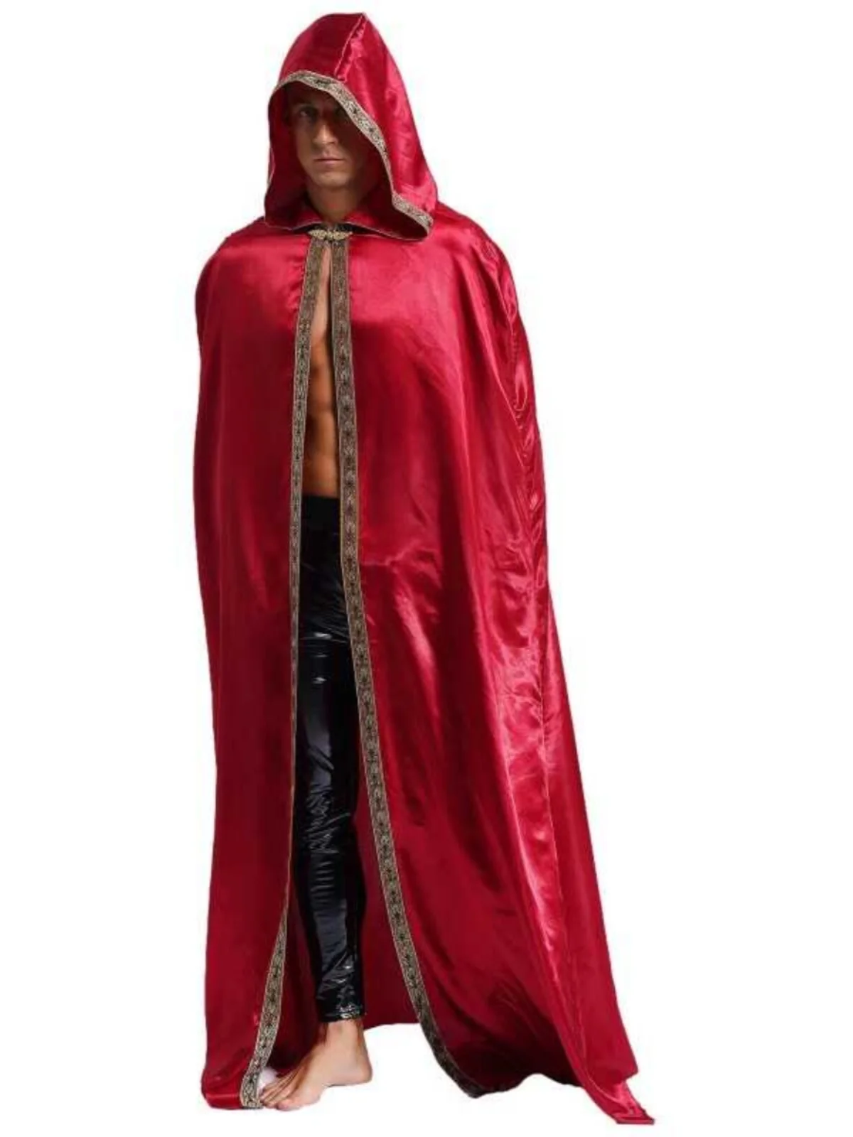 Kostium na Halloween, przebranie czarodzieja, szata do odgrywania ról, występ sceniczny, płaszcz dla dorosłych, materiał poliestrowy, tradycyjny chiński...