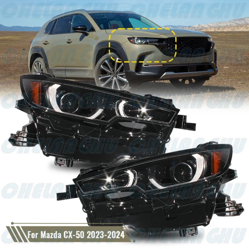 

LED HeadLight For Mazda CX-50 2023 2024 US Version 1 Pair Front HeadLamp DRL VA40-51040 VA40-51030 car accessories