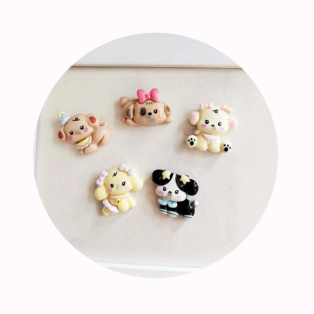 

Cartoon Kawaii Cartoon Dog Flatback Resin Scrapbook DIY Jewelry Hairpin Headrope Decoration Crafts Accessories