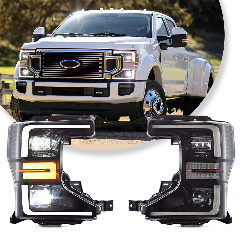 Vland 2020-2022 F250 F350 F450 F550 Super Duty Headlights Halogen To LED