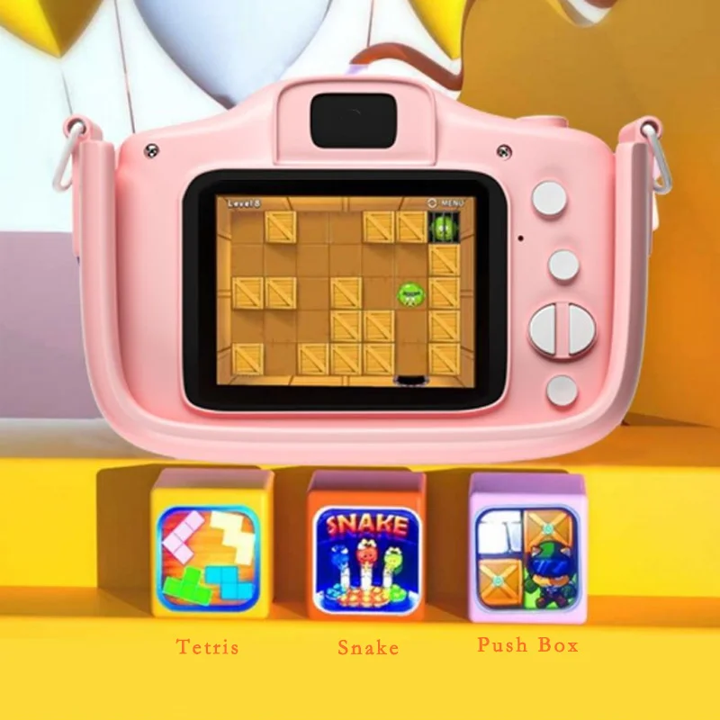 Kindercamera HD-speelgoed kan foto's maken digitale babycamera student jongen meisje verjaardagscadeau