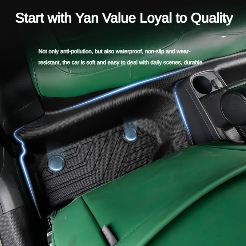 TPE Floor Mats For VW Beetle /Bug 2012-2019 LHD Hatchback & Convertible Full Coverage Waterproof Surround Threshold Accessories