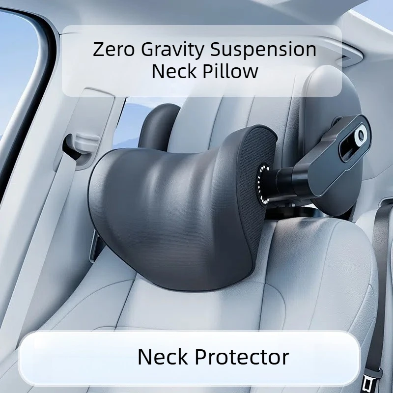Zero-Gravity Floating Car Headrest Neck Pillow, Side Support Seat Head And Multi-Pressure-Relief Pillow